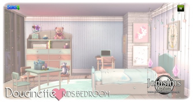Sims 4 Doucinette kids bedroom at Jomsims Creations