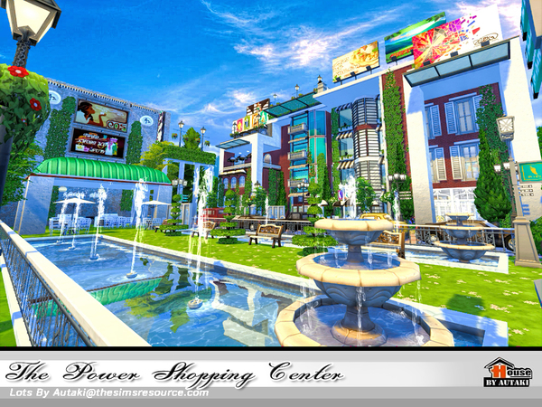 Sims 4 The Power Shopping Center by autaki at TSR