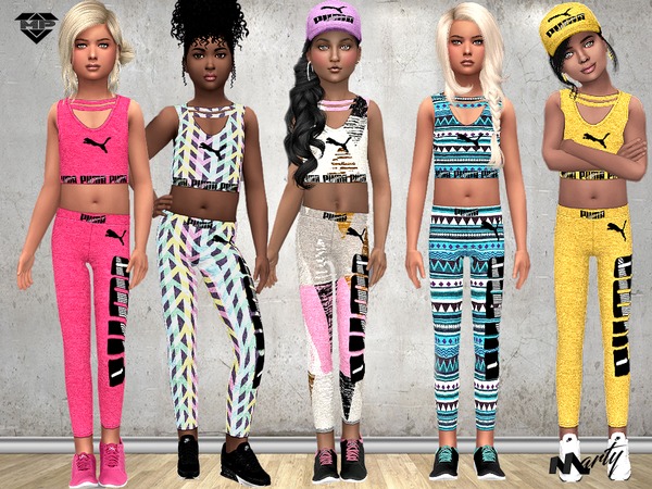 Sims 4 MP Sport Outfit for girls by MartyP at TSR