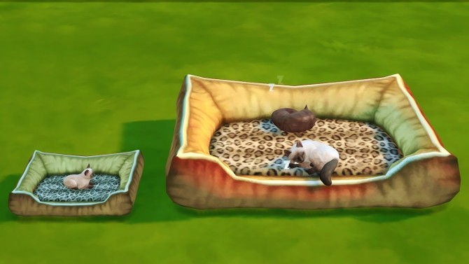 Sims 4 CATS AND DOGS LARGE/SMALL BEDS AND HOUSE at REDHEADSIMS