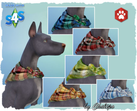 Dogs scarves by Chalipo at All 4 Sims