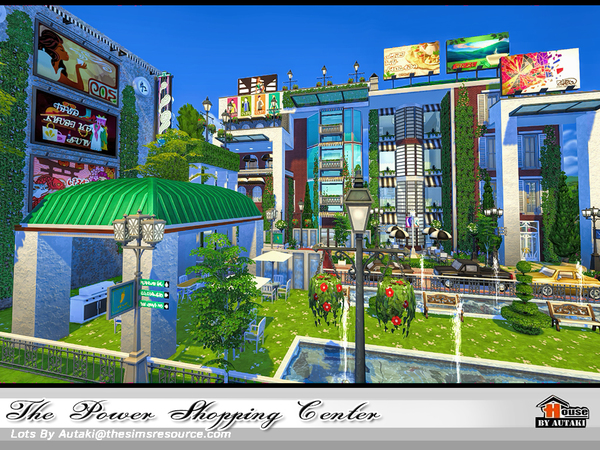 Sims 4 The Power Shopping Center by autaki at TSR