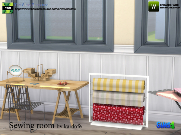 Sims 4 Sewing room by kardofe at TSR