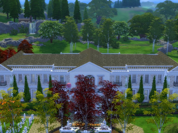 Sims 4 The French Riviera mansion by Cuddlesu at TSR