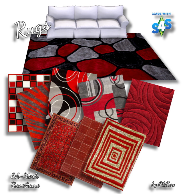 Sims 4 Rugs by Oldbox at All 4 Sims