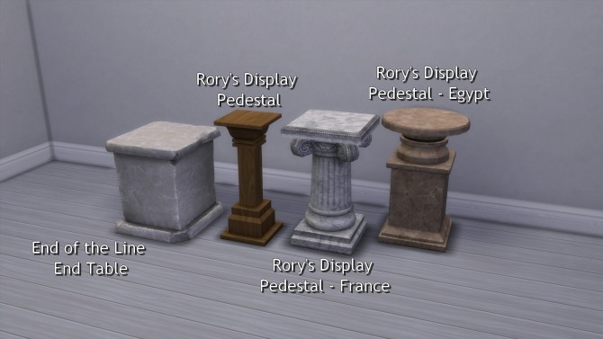 Sims 4 Pedestals from TS3 by TheJim07 at Mod The Sims