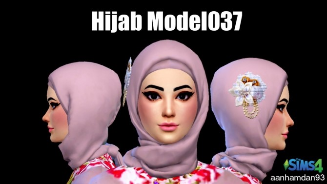 Sims 4 Hijab Model037 & Cassandra LDress at Aan Hamdan Simmer93
