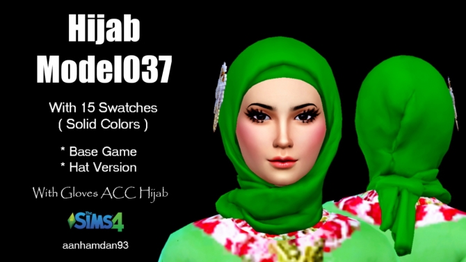 Hijab Model037 & Cassandra LDress at Aan Hamdan Simmer93 » Sims 4 Updates