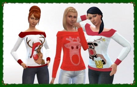 Christmas sweaters at Louisa Creations4Sims