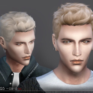 Alesso 50′s hair retexture at Nessa Sims » Sims 4 Updates