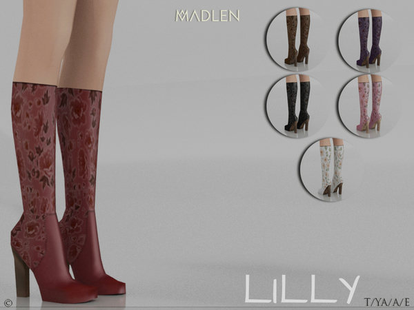 Sims 4 Madlen Lilly Boots by MJ95 at TSR