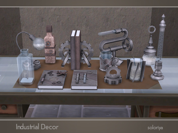 Sims 4 Industrial Decor by soloriya at TSR