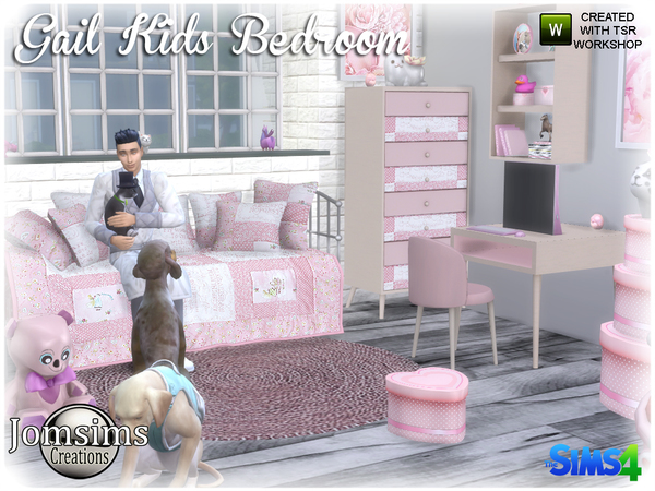 Sims 4 Gail Kids bedroom by jomsims at TSR