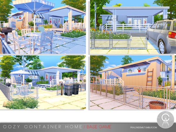 Sims 4 Cozy Container Home by Pralinesims at TSR