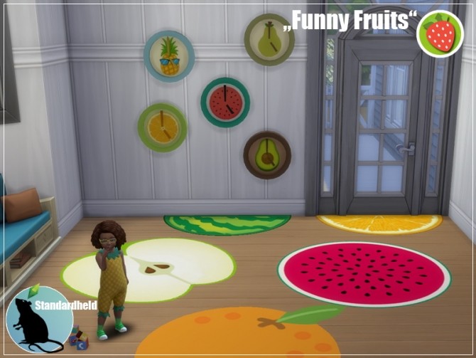 Sims 4 Funny Fruits set by Standardheld at SimsWorkshop