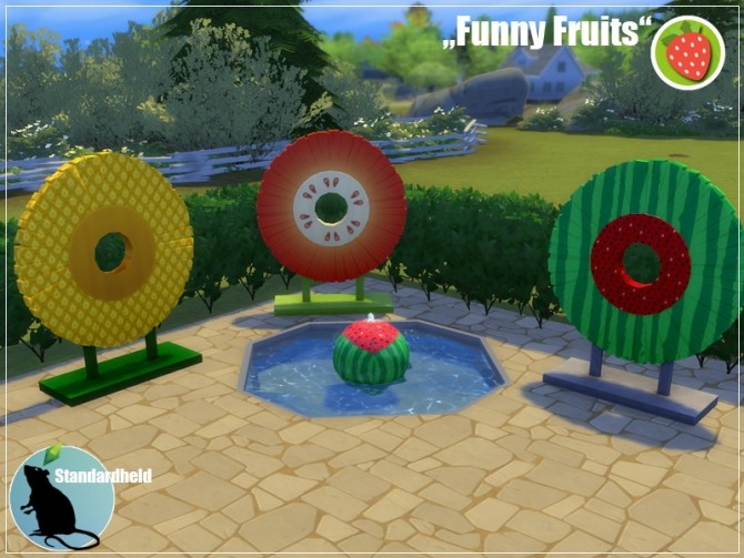Sims 4 Funny Fruits set by Standardheld at SimsWorkshop