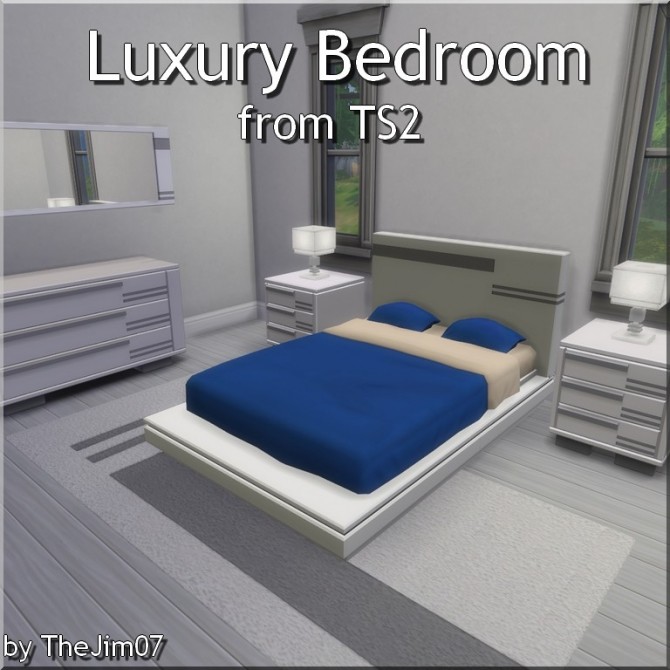 Sims 4 Luxury Bedroom from TS2 by TheJim07 at Mod The Sims