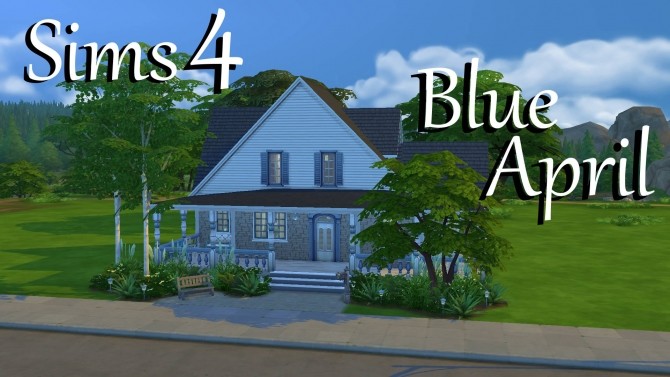 Sims 4 Blue April small family home by PolarBearSims at Mod The Sims