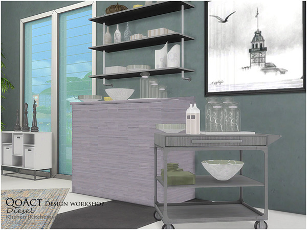 Sims 4 Diesel Kitchenware by QoAct at TSR