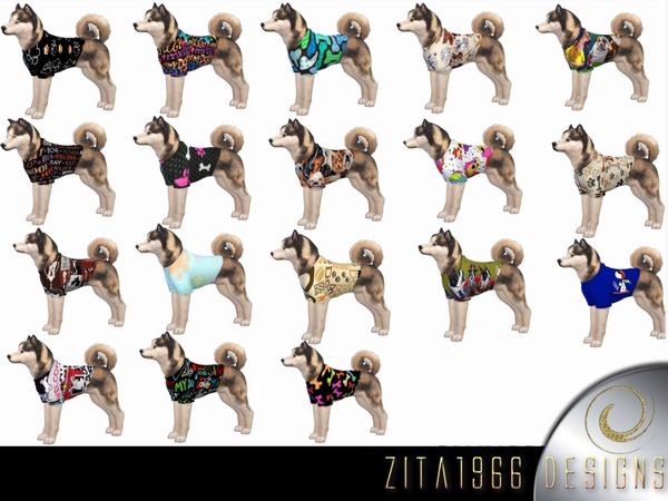 Sims 4 Doggie T by ZitaRossouw at TSR