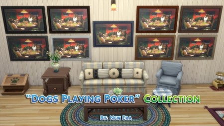 Dogs Playing Poker 14 Paintings Collection by New Era at Mod The Sims
