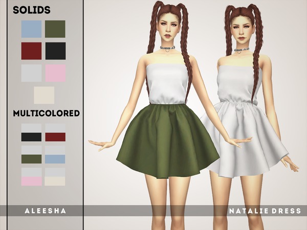 Sims 4 Natalie Dress by AleeshaSims at TSR