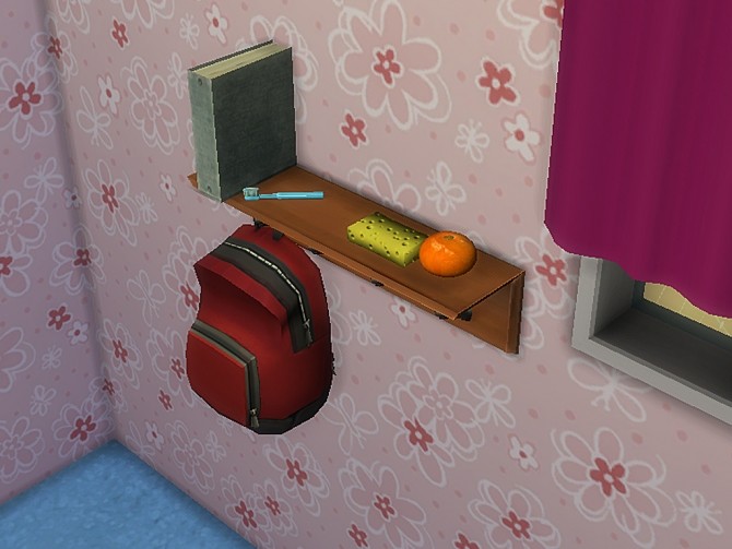 Sims 4 Coat Rack Shelf by Reitanna at Mod The Sims