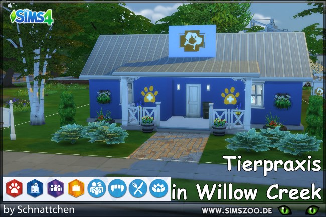 Sims 4 Willowcreek animal practice by Schnattchen at Blacky’s Sims Zoo