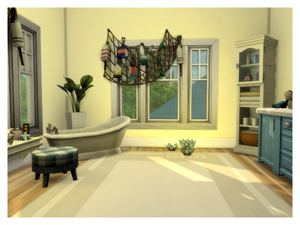 Sims 4 Sea Breeze house No CC by MizBehave at TSR