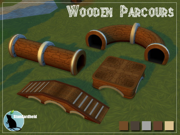 Sims 4 Wooden Parcours by Standardheld at SimsWorkshop