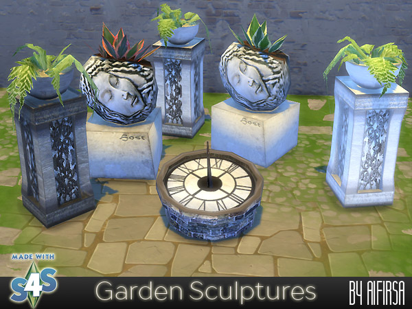 Sims 4 Garden Sculptures at Aifirsa