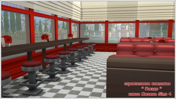 Sims 4 Simostejk restaurant at Sims by Mulena
