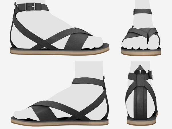 Sims 4 JW Sandals by mauvemorn at TSR