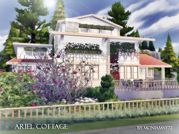 Sims 4 Ariel Cottage by Moniamay72 at TSR