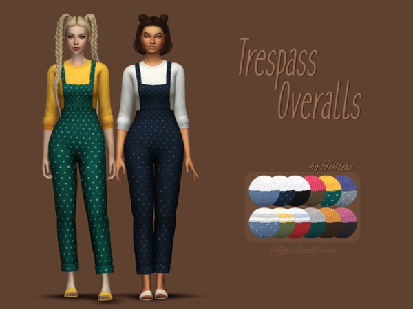 Sims 4 Trespass Overalls by Trillyke at TSR