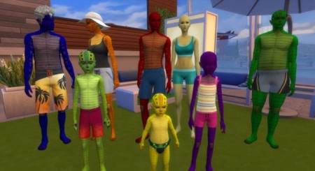 Lizard Alien Skin Override by Tarruvi at Mod The Sims