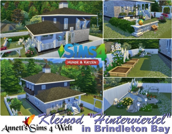 Sims 4 Hinterviertel house in Brindleton Bay at Annett’s Sims 4 Welt