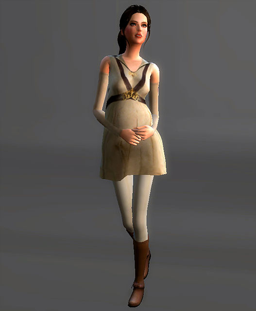 Sims 4 Mustafar Outfit Padme Amidala at Magnolian Farewell