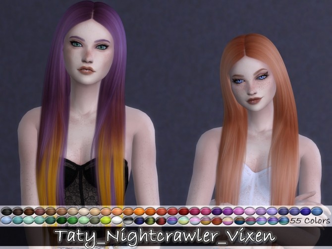 Sims 4 Nightcrawlers Vixen Hair Retexture at Taty – Eámanë Palantír