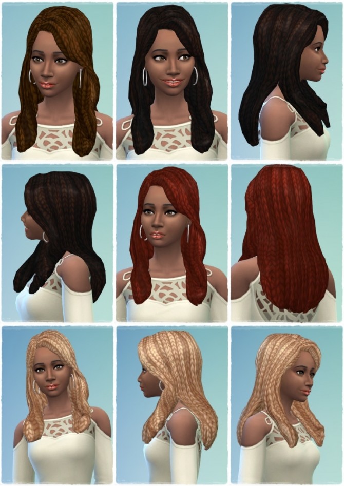 Sims 4 Brindleton Braids hair F at Birksches Sims Blog