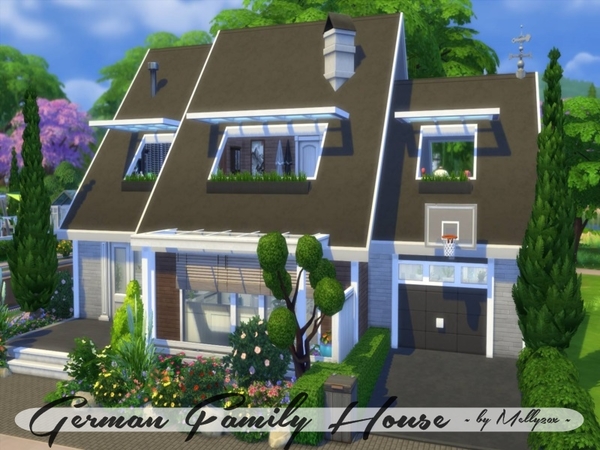 Sims 4 German Family House by melly20x at TSR
