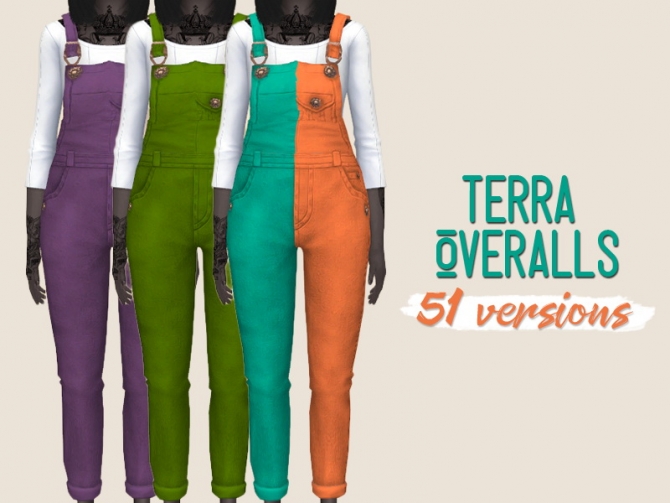 Sims 4 CC Overalls Female