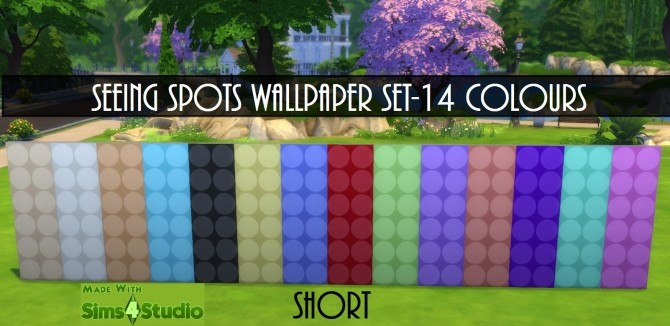 Sims 4 Wallpaper Seeing Spots 14 Colours by wendy35pearly at Mod The Sims