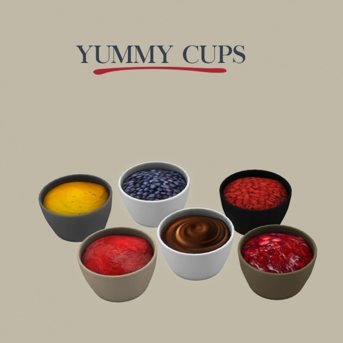 Sims 4 Yummy Cups at Leo Sims