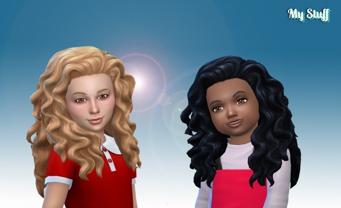 Sims 4 Mid Curly Conversion at My Stuff