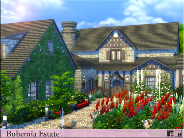 Sims 4 Bohemia Estate by Pinkfizzzzz at TSR