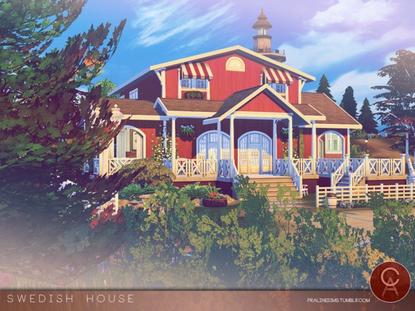 Sims 4 Swedish House by Pralinesims at TSR