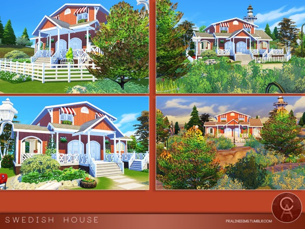 Sims 4 Swedish House by Pralinesims at TSR