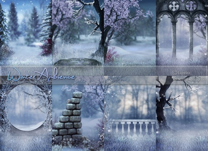 Sims 4 Winter Ambience Backgrounds at Lorelea