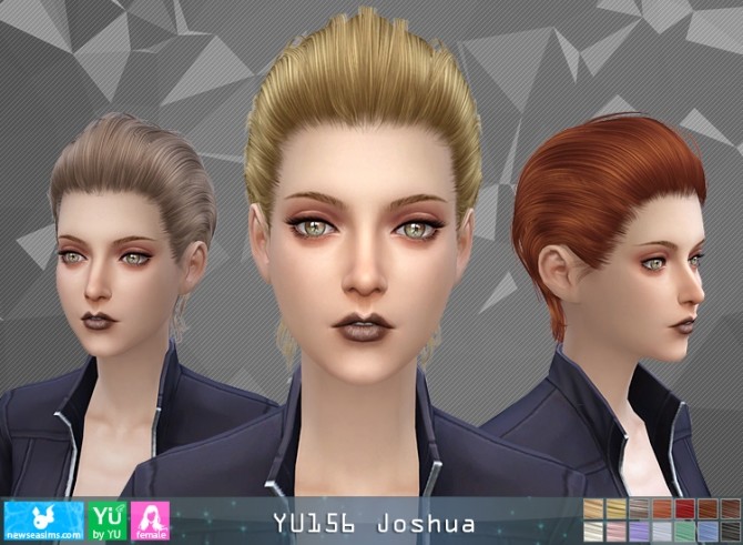Sims 4 YU156 Joshua hair F (Pay) at Newsea Sims 4